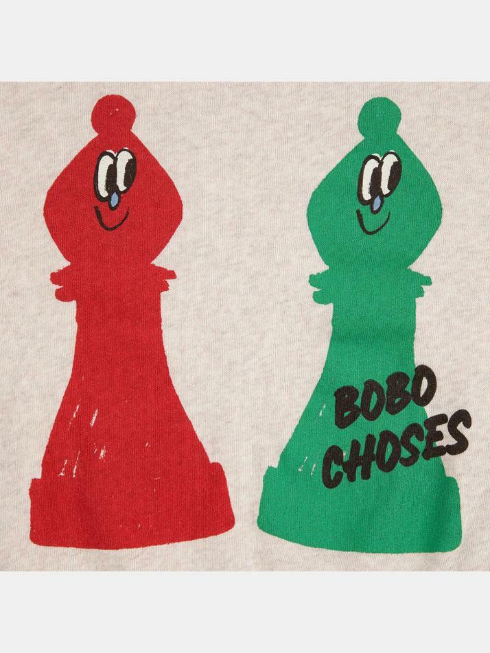 [보보쇼즈] 키즈 체크메이트 맨투맨 오프화이트 B225AC032 199