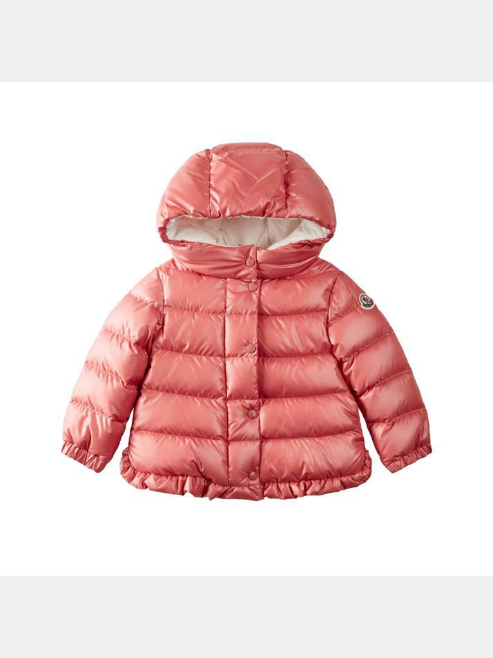 [몽클레어] 키즈 TAZUI 로고 패치 패딩 핑크 1A000 36 597YX 56H