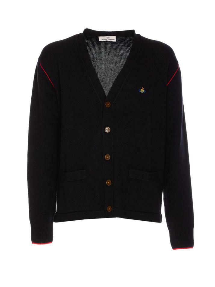 [비비안웨스트우드] 25FW 알렉 ALEX 메리노 울 브이넥 가디건 블랙 27010014 Y0018 N401