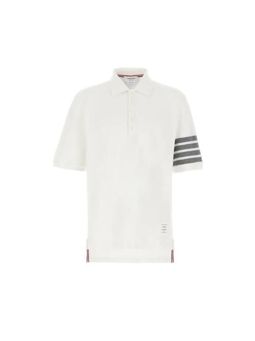 [톰브라운] 25FW 사선 완장 폴로 티셔츠 화이트 MJP136G 07976 100