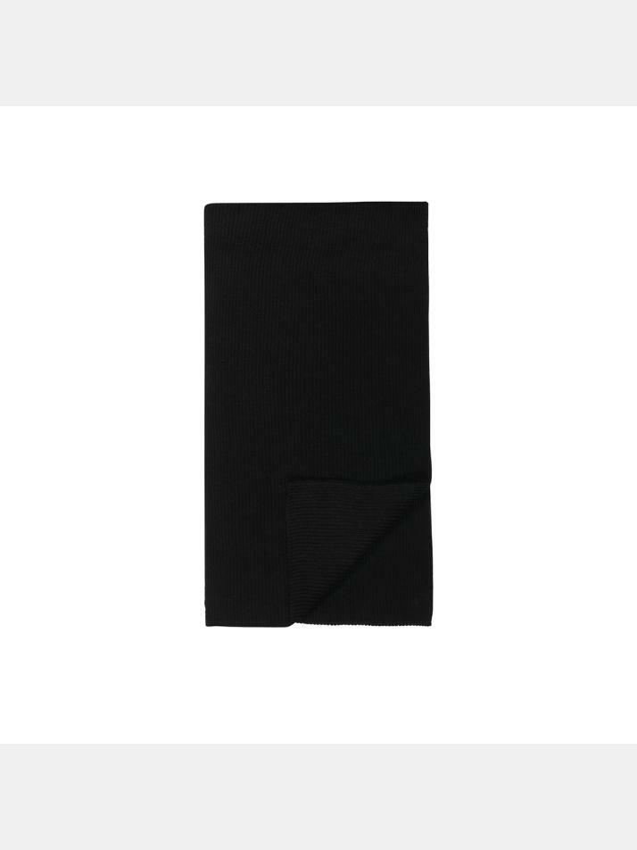 [랄프로렌] 25FW 레드 포니 자수 골지 머플러 블랙 710886136 001