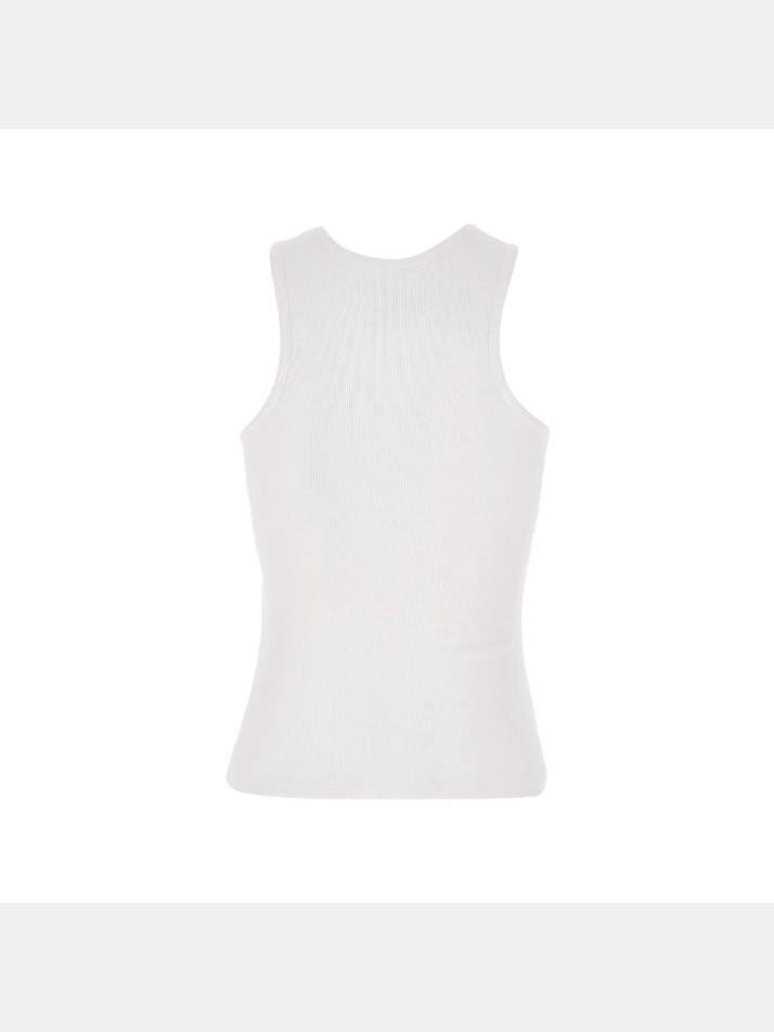 [비비안웨스트우드] 25FW ORB 로고 슬리브리스 탑 화이트 3G01003Z J009C A401