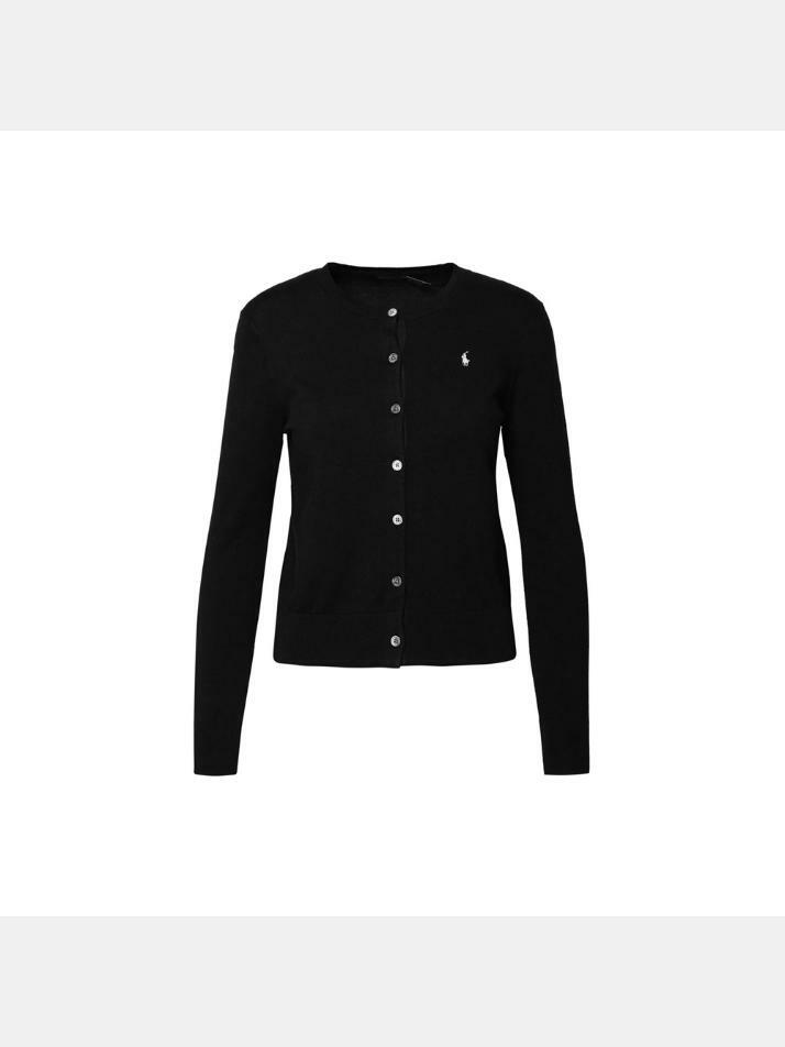 [랄프로렌] 25FW 포니 자수 클래식 가디건 블랙 211891672 006