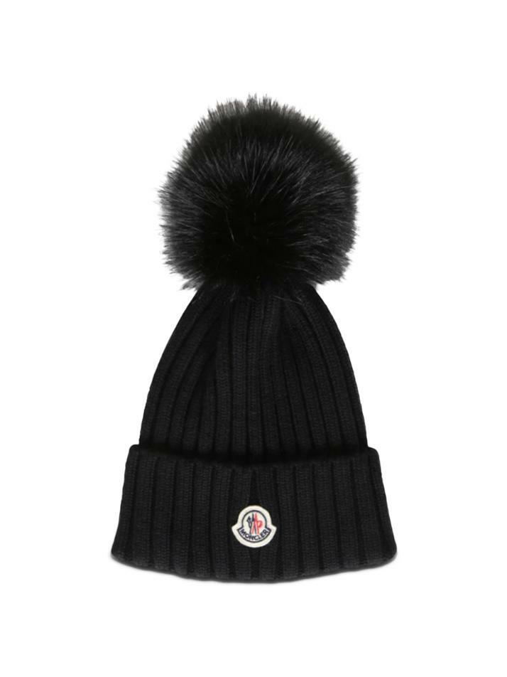 [몽클레어] 25FW 폼폼 립 니트 비니 블랙 3B000 64 M1131 999