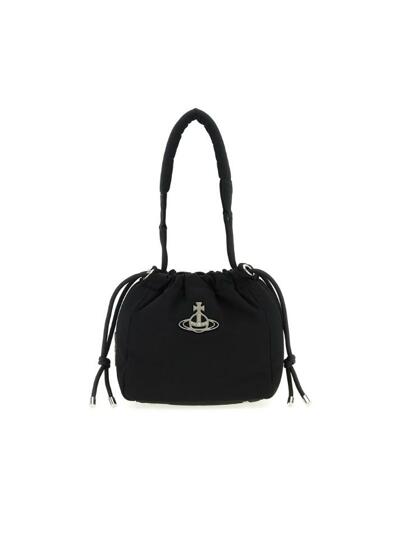 [비비안웨스트우드] 25FW 힐러리 HILARY ORB 로고 스몰 버킷백 블랙 4C03000AU W001Y N401