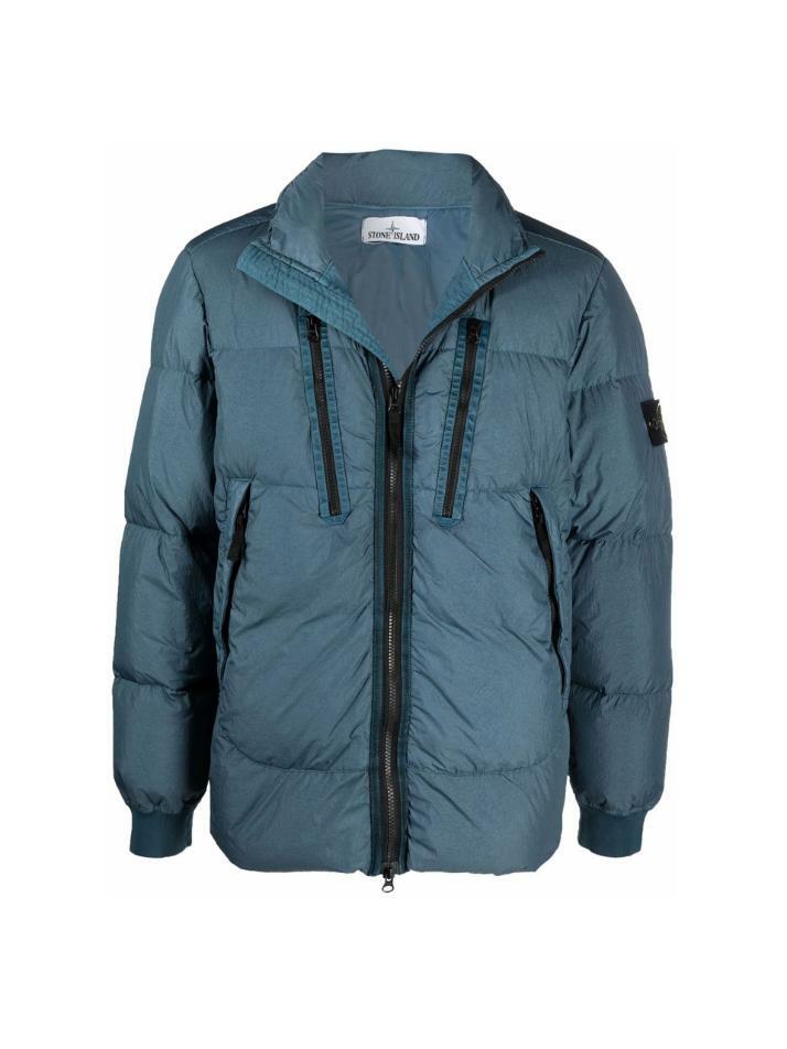 [스톤 아일랜드] 14주년 와펜 패치 크링클랩스 패딩 751540223 V0023