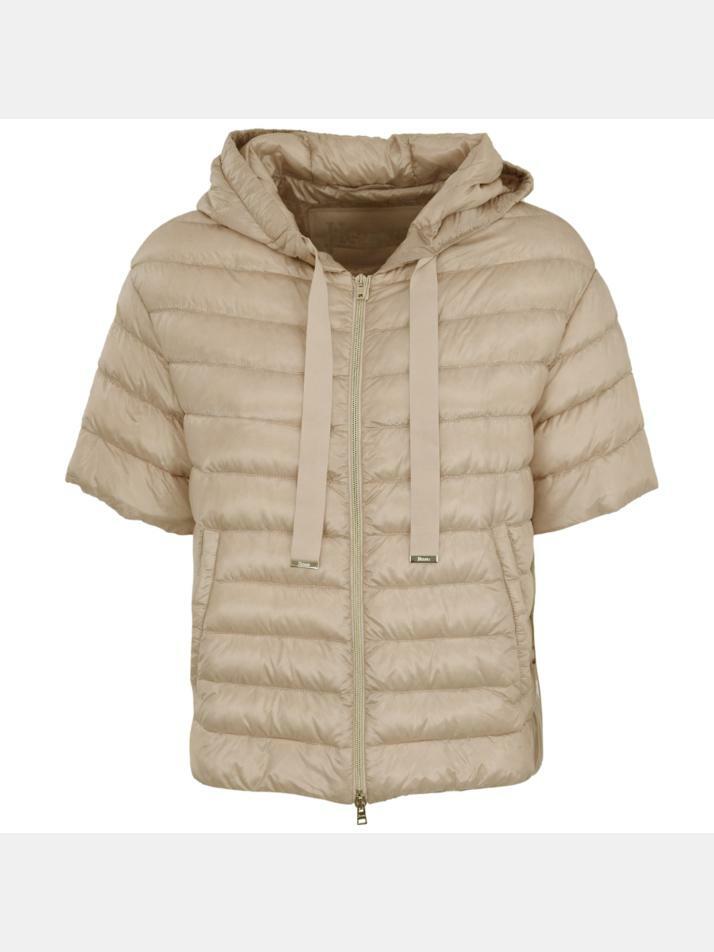 [에르노] 25FW 나일론 울트라라이트 케이프 숏 슬리브 패딩자켓 베이지 PI001993D 12017Z 1985