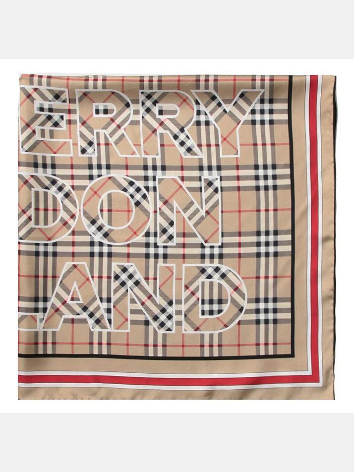 [버버리] 24SS 빈티지 체크 실크 스퀘어 스카프 8039564