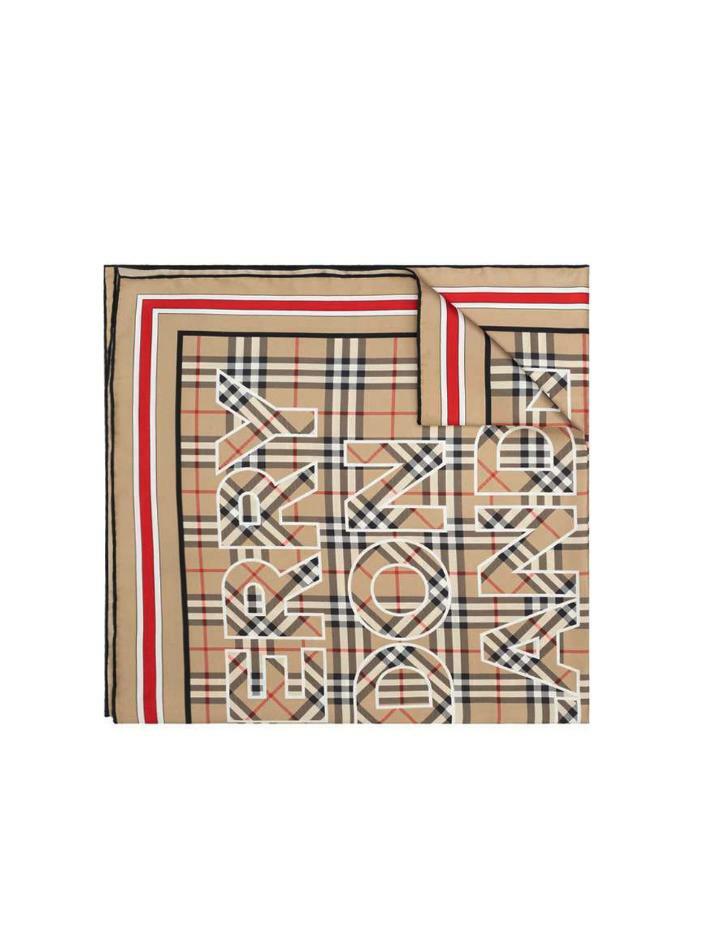 [버버리] 24SS 빈티지 체크 실크 스퀘어 스카프 8039564