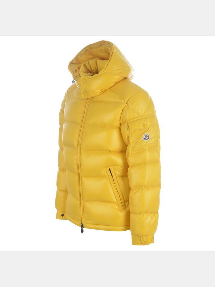 [몽클레어] 25FW 마야 MAYA 로고 패딩 자켓 옐로우 1A536 00 68950 141