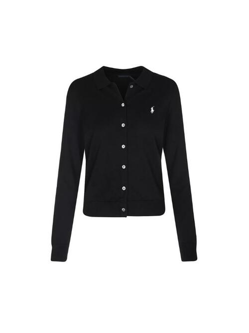 [랄프로렌] 25FW 포니 자수 클래식 폴로 가디건 블랙 211972110 001
