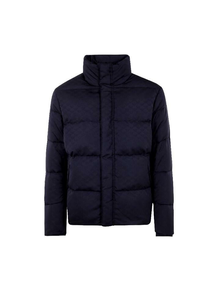 [엠포리오아르마니] 25FW 자카드 패턴 패딩 자켓 네이비 8N1BN3 1NHQZ F976