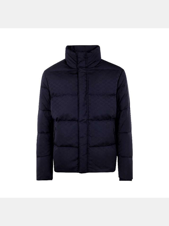 [엠포리오아르마니] 25FW 자카드 패턴 패딩 자켓 네이비 8N1BN3 1NHQZ F976