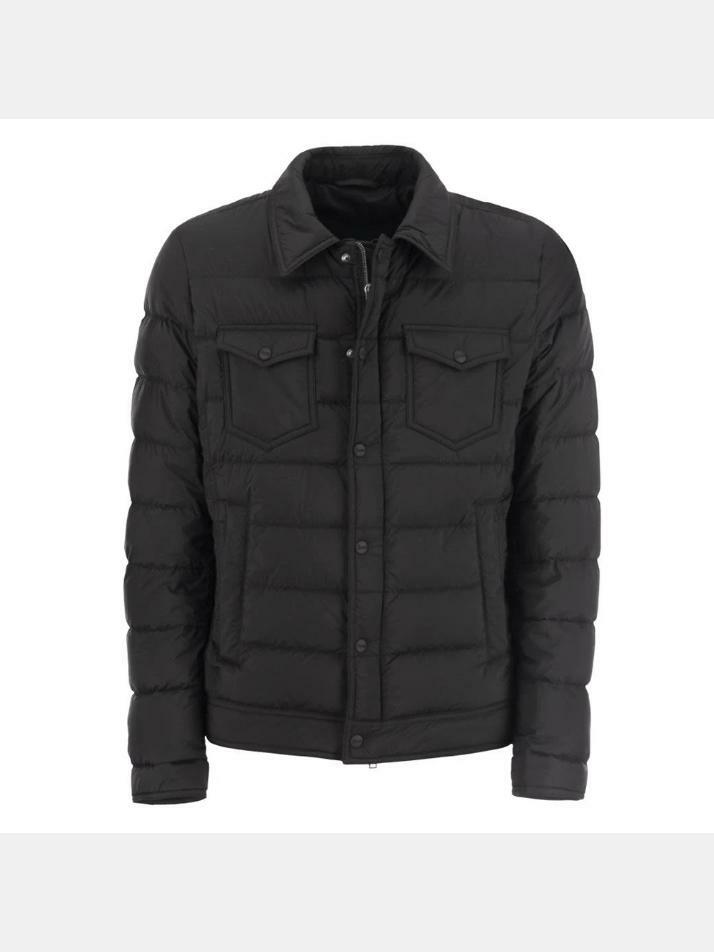 [에르노] 25FW 라 데님 LA DENIM 패딩 자켓 블랙 PI011ULE 19288 9300