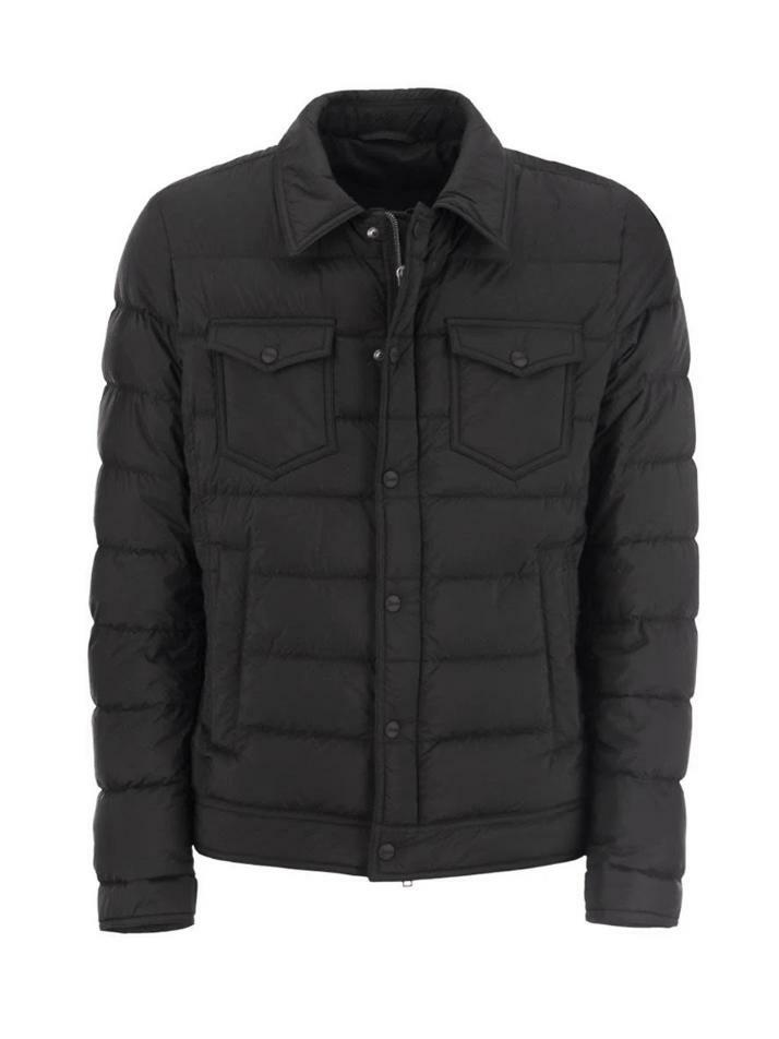 [에르노] 25FW 라 데님 LA DENIM 패딩 자켓 블랙 PI011ULE 19288 9300