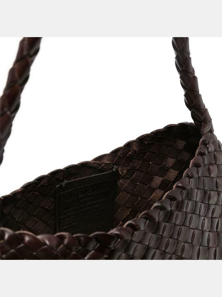 [드래곤 디퓨전] 25FW 로잔나 위빙 토트백 다크브라운 8943 DK BROWN