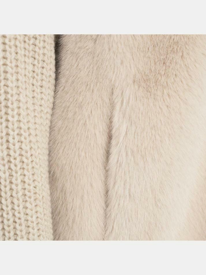 [에르노] 25FW 리조트 RESORT 퍼 니트 자켓 베이지 GC00072DR 12624 1985