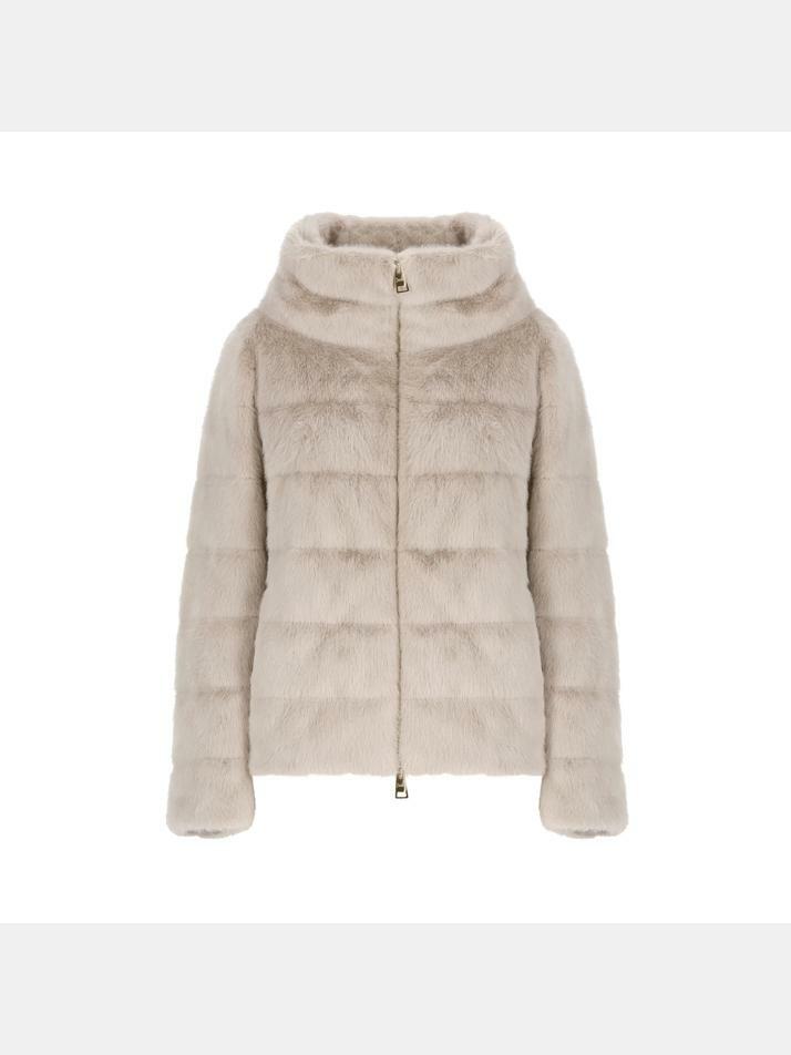 [에르노] 25FW 뉴 레이디 포 퍼 자켓 베이지 PI001935D 12630 1985