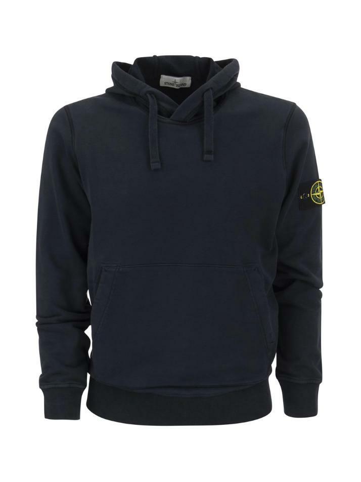 [스톤 아일랜드] 13주년 와펜 패치 후드티 네이비 761564151 V0020