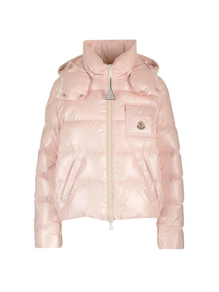 [몽클레어] 24SS ANDRO 로고 패치 패딩 핑크 1A000 02 597EU 519