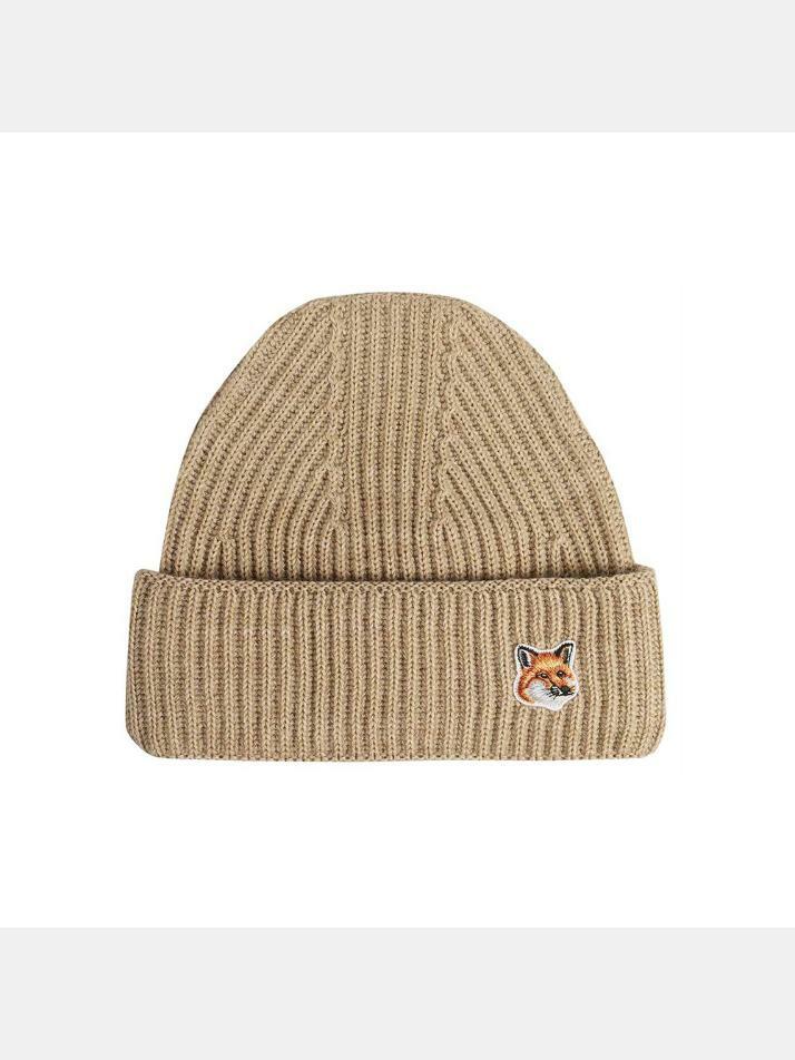 [메종 키츠네] 23FW 폭스 헤드 패치 울 비니 HU06149KT1022 P220