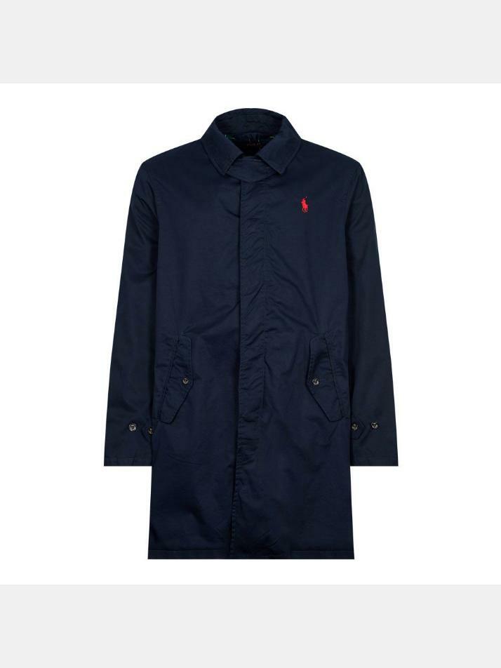 [랄프로렌] 23FW 레드 포니 자수 트렌치 코트 710869148 001