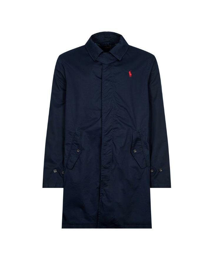 [랄프로렌] 23FW 레드 포니 자수 트렌치 코트 710869148 001