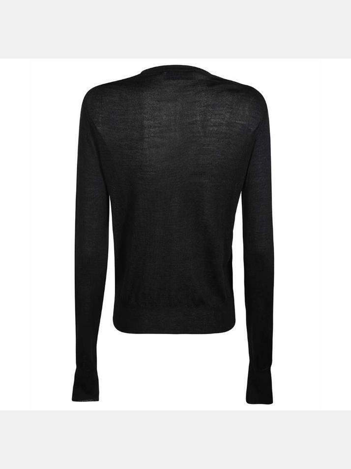 [비비안웨스트우드] 23SS ORB 로고 자수 니트 블랙 1803001Y Y000Q N401