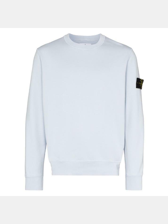 [스톤 아일랜드] 11주년 가먼트 다이드 와펜 맨투맨 721563051 V0041