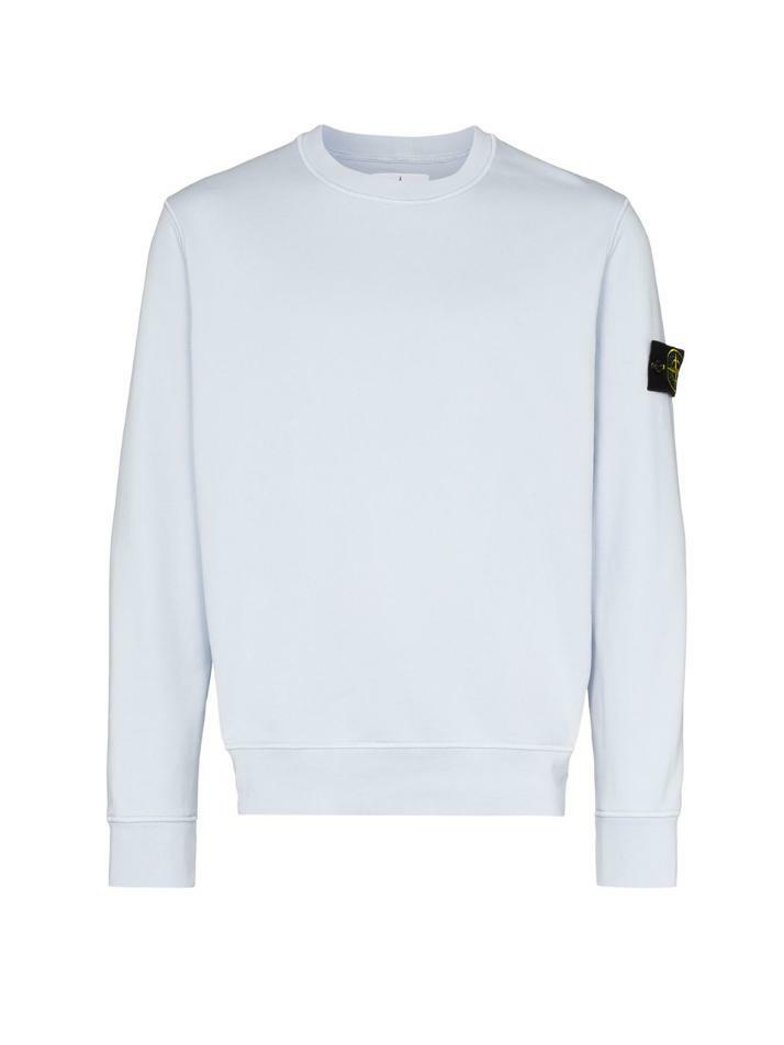 [스톤 아일랜드] 11주년 가먼트 다이드 와펜 맨투맨 721563051 V0041