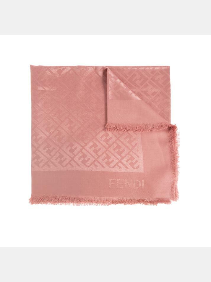 [펜디] 25FW 울 실크 블렌드 스카프 핑크마카롱 FXT069 AJW7 F1TTU
