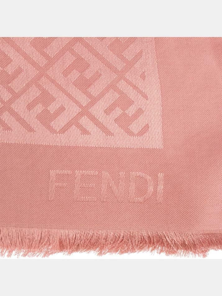 [펜디] 25FW 울 실크 블렌드 스카프 핑크마카롱 FXT069 AJW7 F1TTU