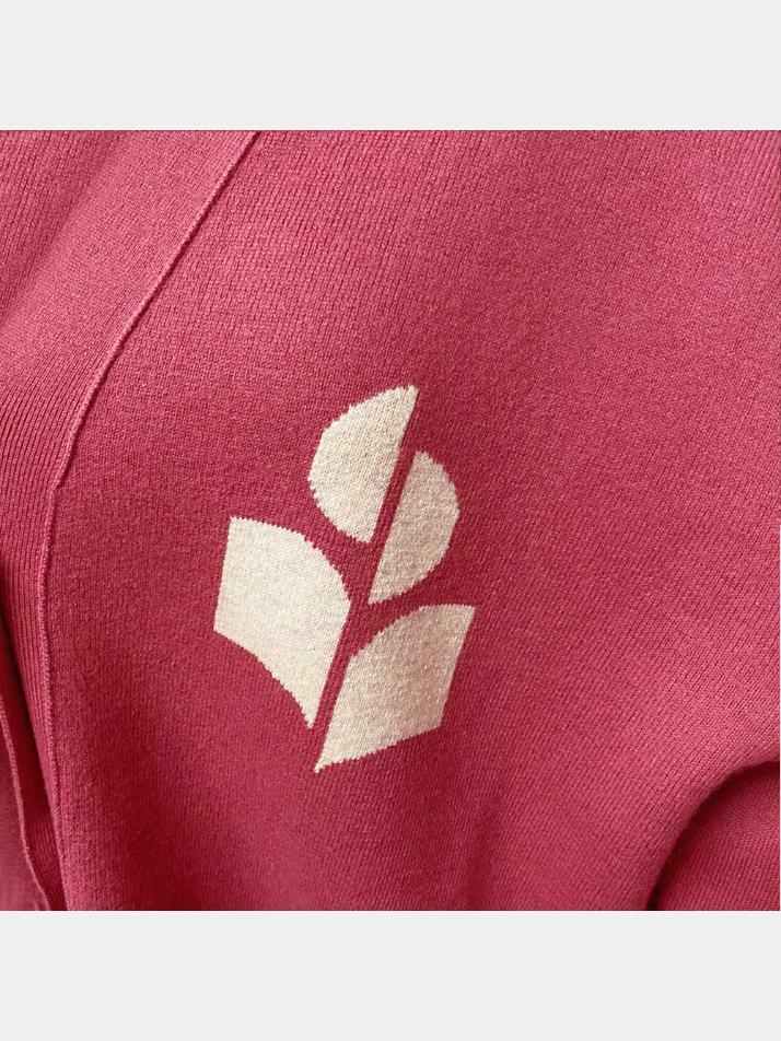 [이자벨마랑] 25FW 노튼 NORTON 로고 가디건 앤틱핑크 CA0097FA A1X05E 40AK