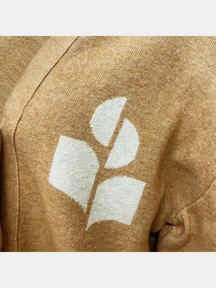 [이자벨마랑] 25FW 노튼 NORTON 로고 가디건 카멜 CA0097FA A1X05E 50CM