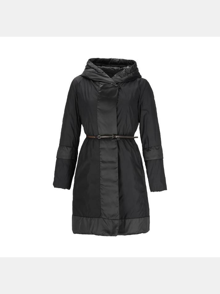 [막스마라] 25FW 노베프 NOVEF 리버시블 후드 패딩 코트 블랙 2529496055 003