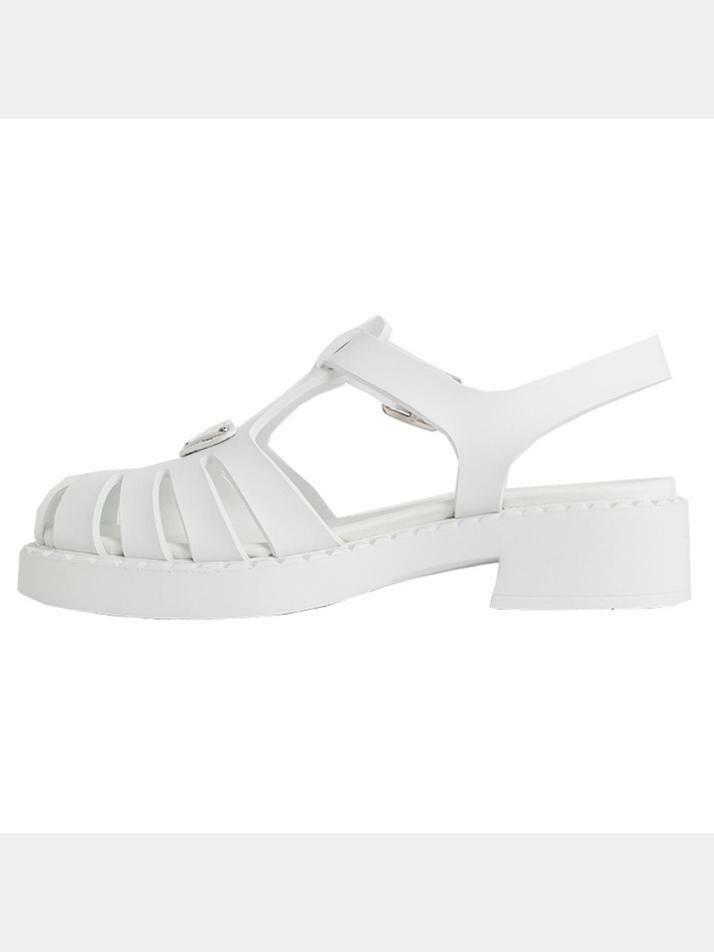 [프라다] 24SS 삼각로고 버클 샌들 비앙코 1X857M 3LKK F0009