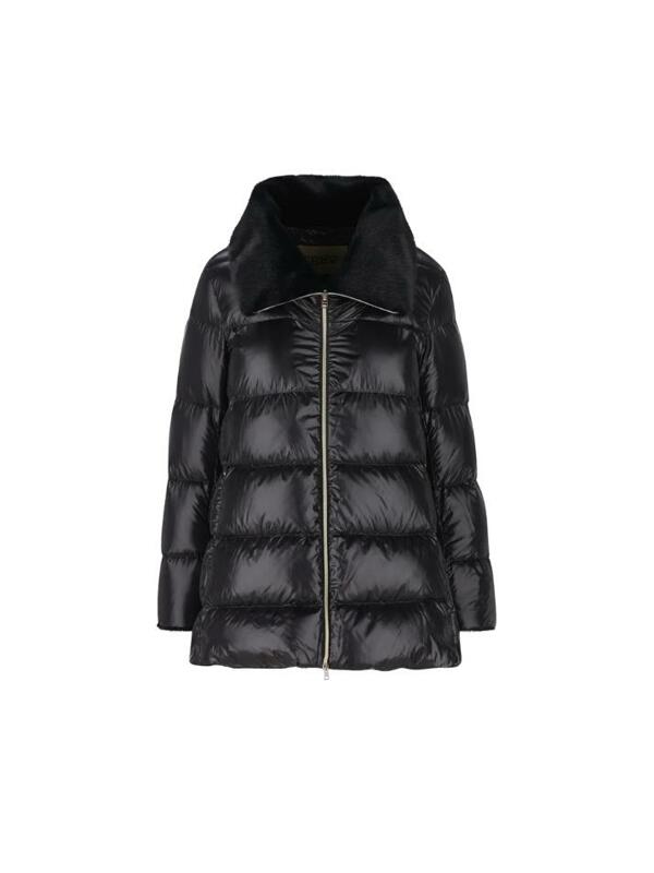 [에르노] 25FW 나일론 울트라라이트 퍼 A 셰이프 패딩자켓 블랙 PI002140D 12017Z 9300