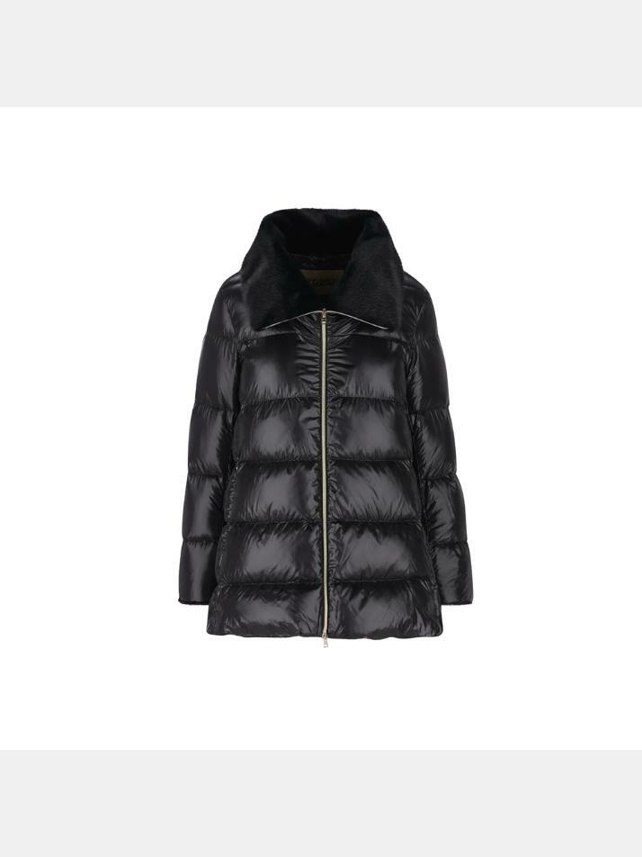 [에르노] 25FW 나일론 울트라라이트 퍼 A 셰이프 패딩자켓 블랙 PI002140D 12017Z 9300