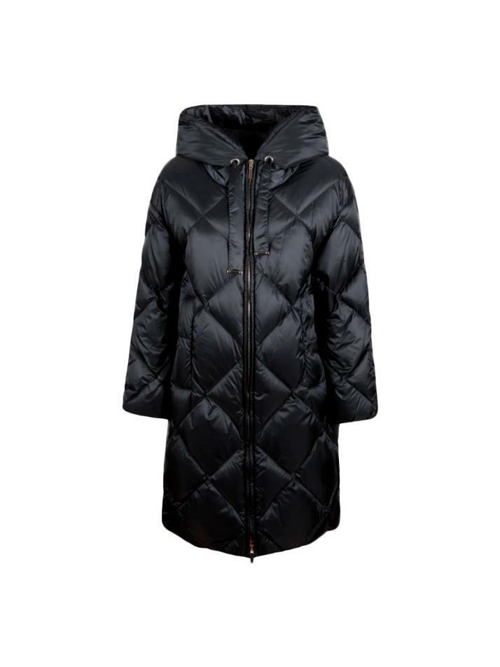 [막스마라] 25FW 트레페 TREFE 다이아몬드 퀄팅 롱 패딩 자켓 블랙 2529496045 002