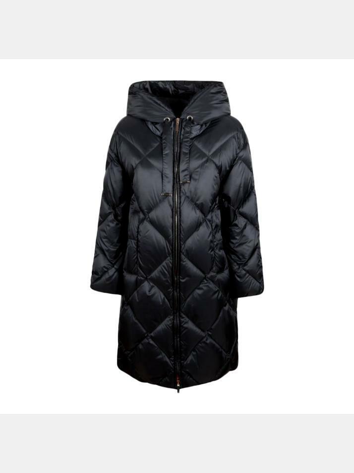 [막스마라] 25FW 트레페 TREFE 다이아몬드 퀄팅 롱 패딩 자켓 블랙 2529496045 002