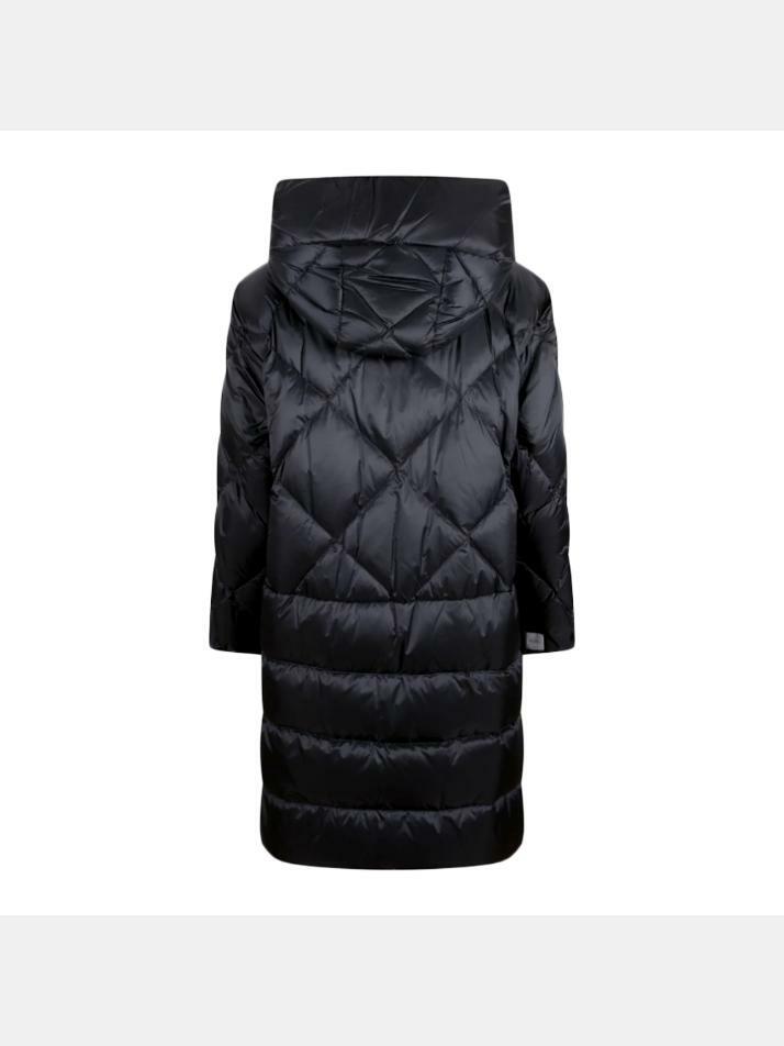 [막스마라] 25FW 트레페 TREFE 다이아몬드 퀄팅 롱 패딩 자켓 블랙 2529496045 002