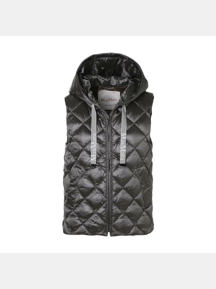 [막스마라] 25FW 스페이스지 SPACEGI 다이아몬드 퀄팅 패딩 조끼 그레이 2529296015 001