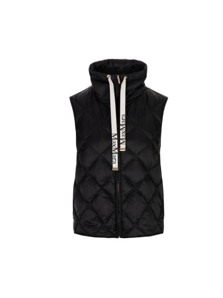 [막스마라] 25FW 트레직 TREGIC 다이아몬드 퀄팅 패딩 조끼 블랙 2529296035 002