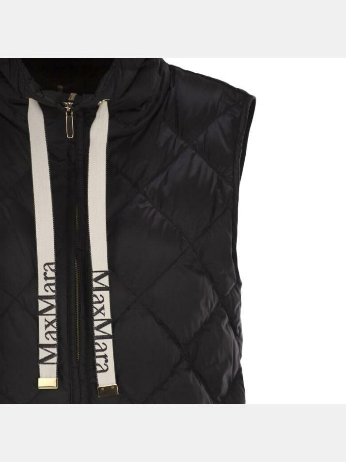 [막스마라] 25FW 트레직 TREGIC 다이아몬드 퀄팅 패딩 조끼 블랙 2529296035 002