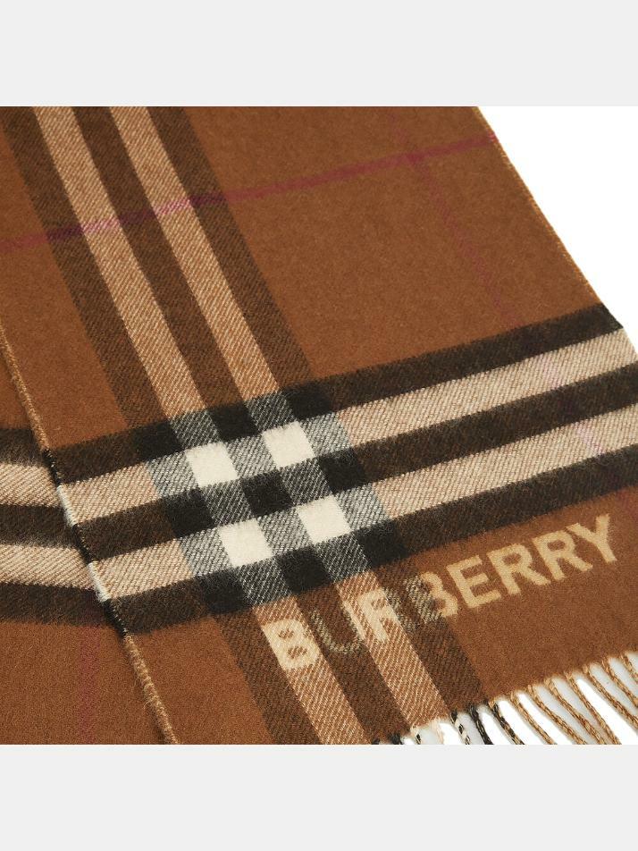 [버버리] 25FW 자이언트 체크 머플러 아크베이지/다크버치브라운 8045329