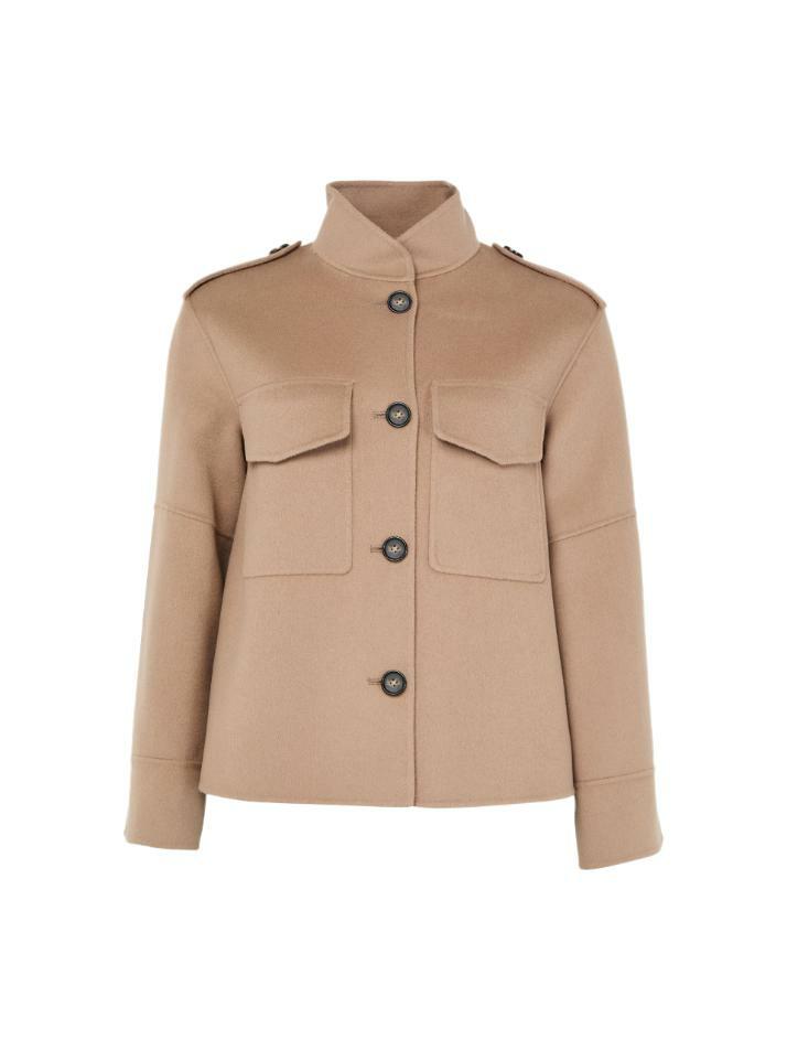 [막스마라] 25FW 프리 FREE 견장 울 드랩 자켓 샌드 2529046043 094