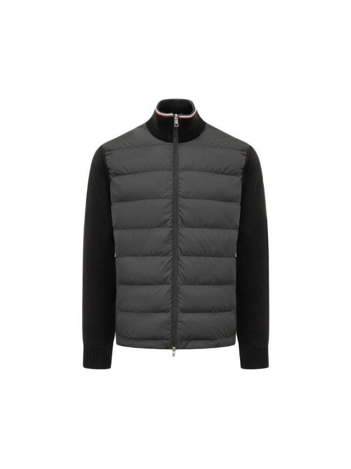 [몽클레어] 25FW 로고 패치 집업 경량패딩 블랙 9B000 03 M1367 999