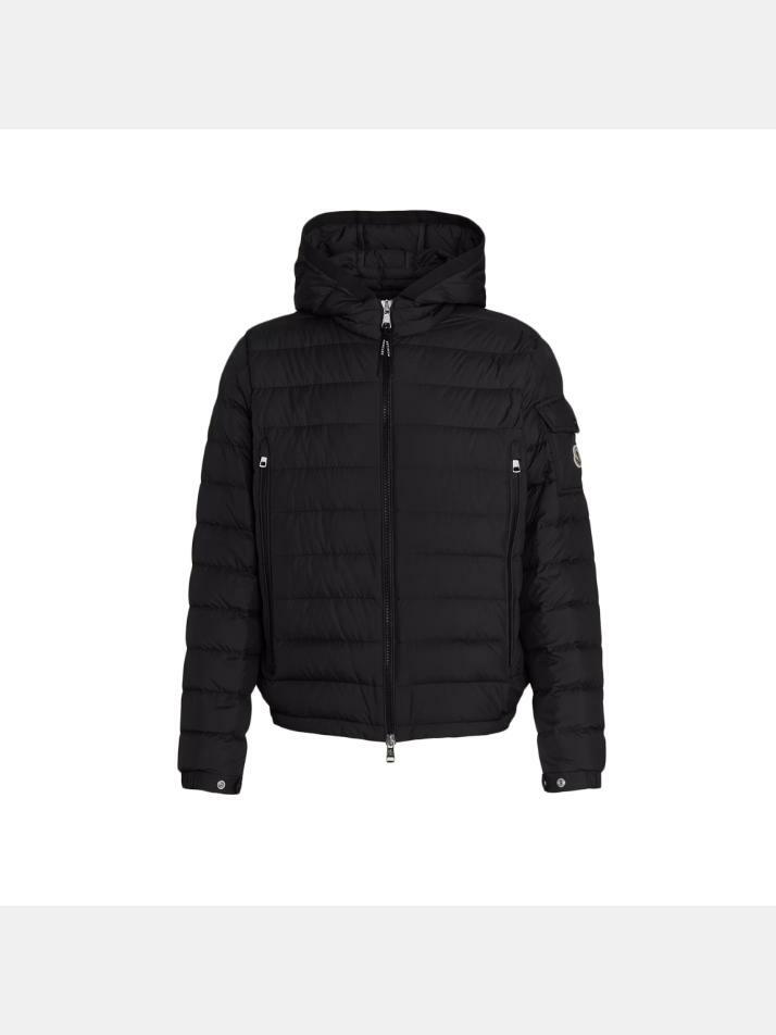 [몽클레어] 25FW 갈리온 GALION 로고 패치 패딩자켓 블랙 1A001 22 549SK 999