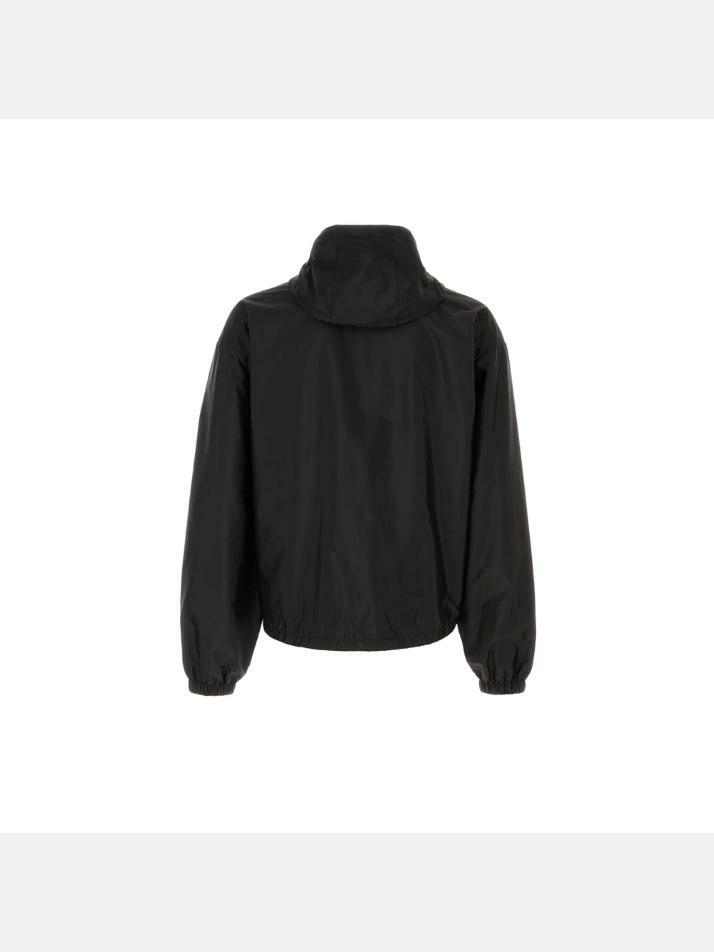 [프라다] 25FW 삼각 로고 리버서블 후드 자켓 블랙/네이비 SGC603 1WQ9 F0D9M