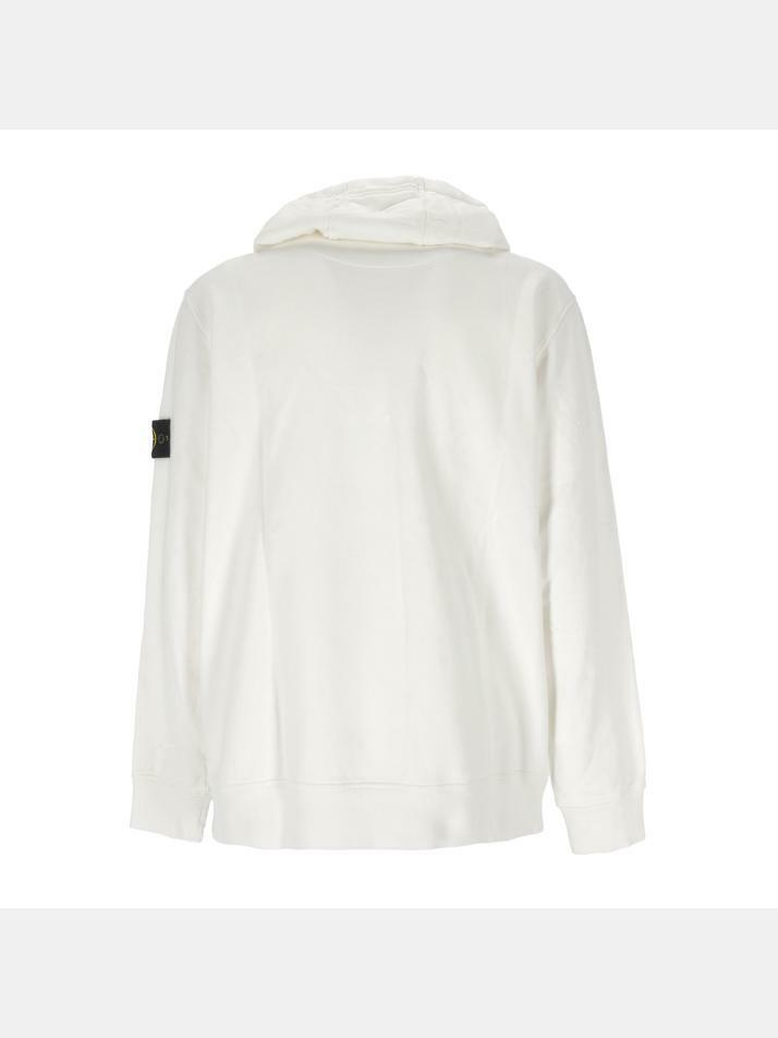[스톤 아일랜드] 14주년 와펜 기모 후드티 화이트 771564120 V0001